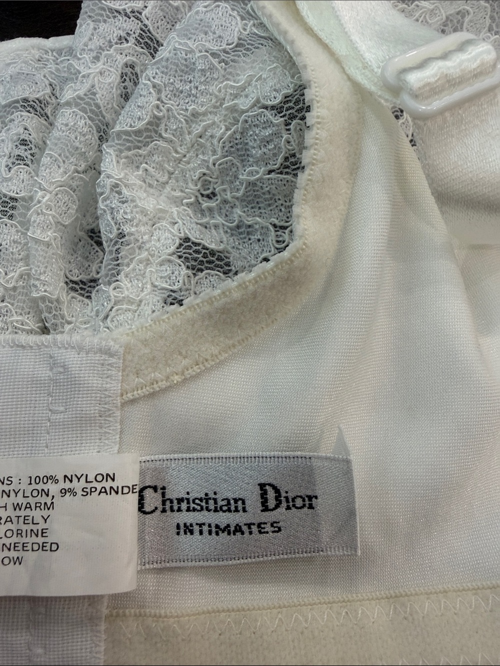 Dior Cream Lace Intimates Bra